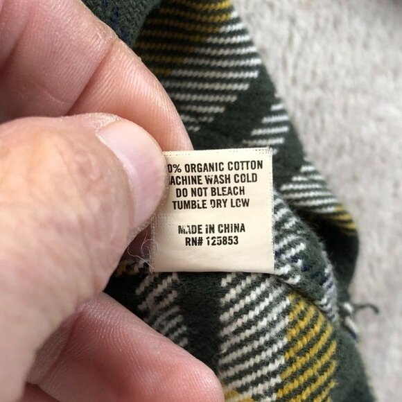 Taylor Stitch Men's Shirt Jacket Size 42 Long Sleeve Plaid Flannel Button Up Wes - Picture 9 of 11